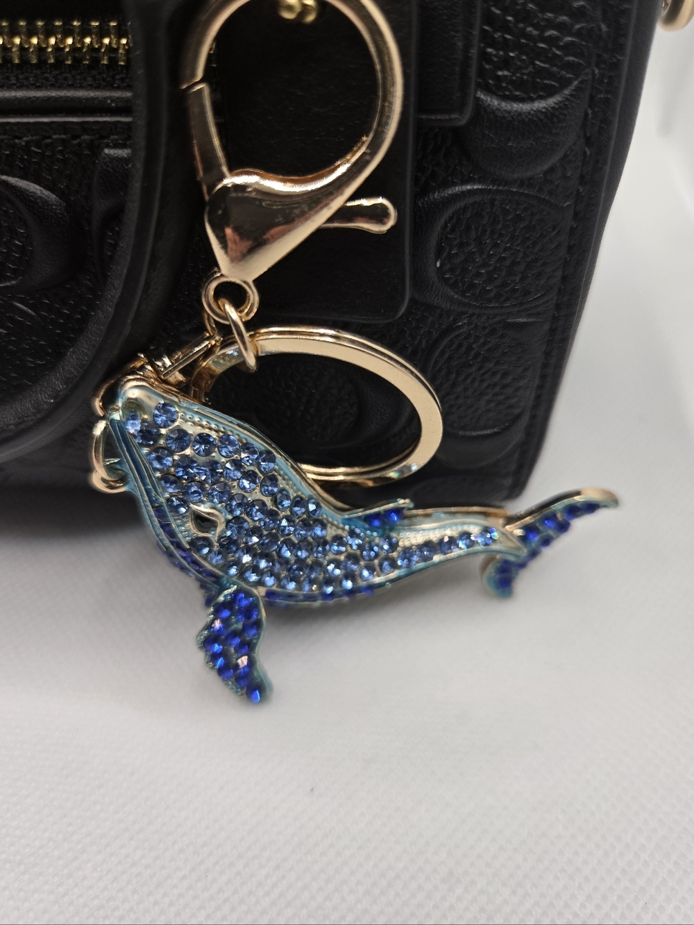Set Of 4 Rhinestone Animal Bag Charms